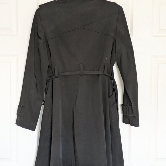 F&F Black Trench Coat - Large - Picture 2 of 6